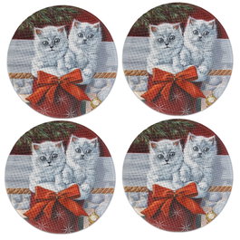Hermia Salvamanteles de 37 cm Multicolor (Pack de 4)